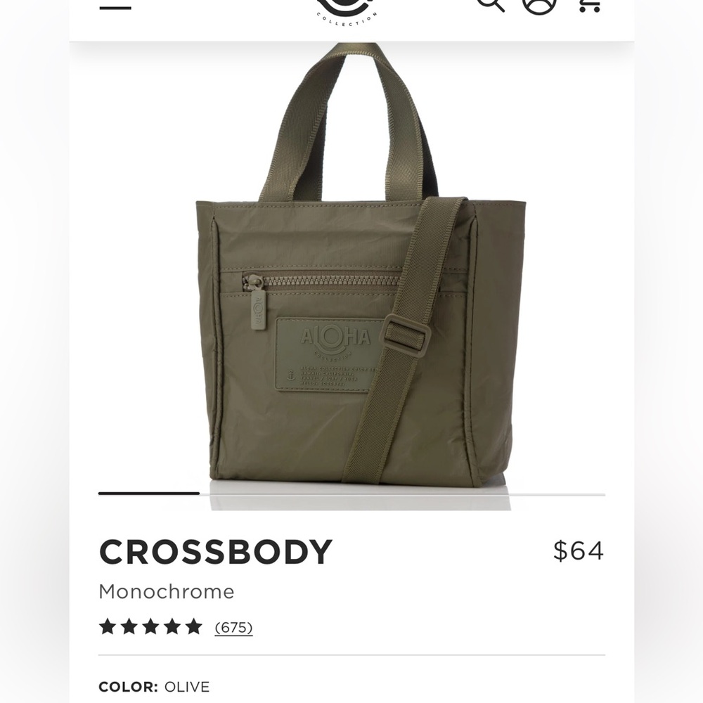 Aloha Olive Green Crossbody/Handbag